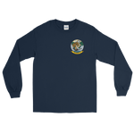 VP-8 Fighting Tigers Squadron Crest Long Sleeve Shirt – front view, navy