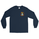 VP-1 Screaming Eagles Crest Long Sleeve T-Shirt – front view, navy