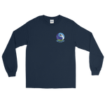 VP-69 Totems Squadron Crest Long Sleeve Shirt – front view, navy