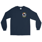 VP-91 Blackcats Long Sleeve Shirt – front view, navy
