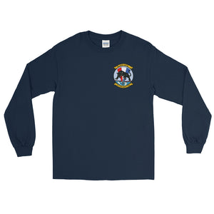 VP-91 Blackcats Long Sleeve Shirt – front view, navy
