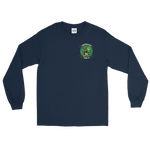 HSC-8 Eightballers Squadron Crest Long Sleeve Shirt – front view, navy