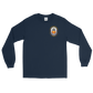 USS Yellowstone (AD-41) 1990-91 ODS/S Long Sleeve Cruise Shirt – front view, navy
