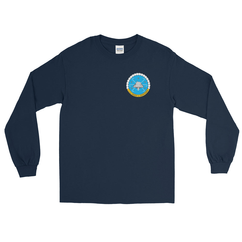 USS Dwight D. Eisenhower (CVN-69) 1984-85 Long Sleeve Cruise Shirt – front view, navy