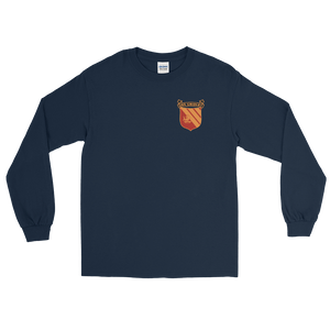 USS Gridley (CG-21) Ship's Crest Long Sleeve Shirt – front view, navy