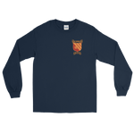 USS Gridley (DLG-21) Ship's Crest Long Sleeve Shirt – front view, navy