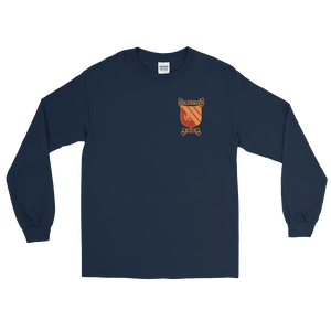 USS Gridley (DLG-21) Ship's Crest Long Sleeve Shirt – front view, navy