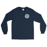 USS Nimitz (CVN-68) Ship's Crest Long Sleeve Shirt – front view, navy