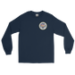 USS John F. Kennedy (CV-67) 1988-89 Long Sleeve Cruise Shirt – front view, navy