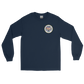 USS John F. Kennedy (CV-67) 1990-91 Long Sleeve Cruise Shirt – front view, navy