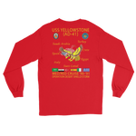 USS Yellowstone (AD-41) 1990-91 ODS/S Long Sleeve Cruise Shirt – back view, red