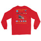 USS Dwight D. Eisenhower (CVN-69) 1984-85 Long Sleeve Cruise Shirt – back view, red