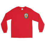 USS Yellowstone (AD-41) Ship's Crest Long Sleeve Shirt – front view, red