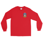 USS Austin (LPD-4) Ship's Crest Long Sleeve Shirt – front view, red