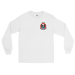 VP-16 Eagles Squadron Crest Long Sleeve Shirt – front view, white