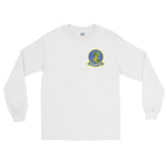 VP-4 The Skinny Dragons Crest Long Sleeve Shirt – front view, white