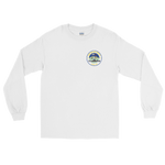 USS Blue Ridge (LCC-19) Ship's Crest Long Sleeve Shirt – front view, white