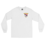 USS Chicago (CG-11) Ship's Crest Long Sleeve Shirt - Gold – front view, white