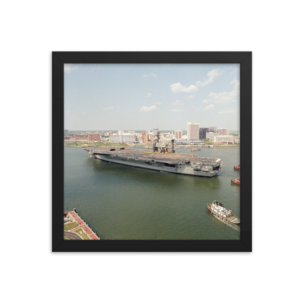 USS John F. Kennedy (CV-67) Framed Ship Photo - Norfolk