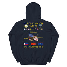 Load image into Gallery viewer, USS Carl Vinson (CVN-70) 2018 Cruise Hoodie