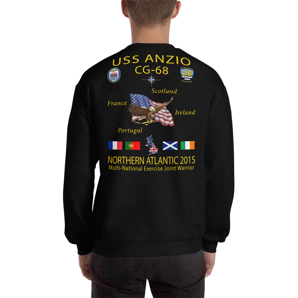 USS Anzio (CG-68) 2015 Cruise Sweatshirt