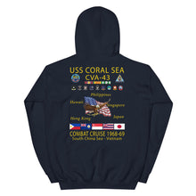 Load image into Gallery viewer, USS Coral Sea (CVA-43) 1968-69 Cruise Hoodie