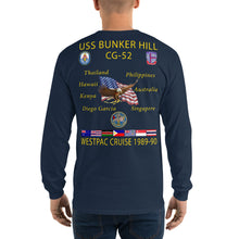 Load image into Gallery viewer, USS Bunker Hill (CG-52) 1989-90 Long Sleeve Cruise Shirt