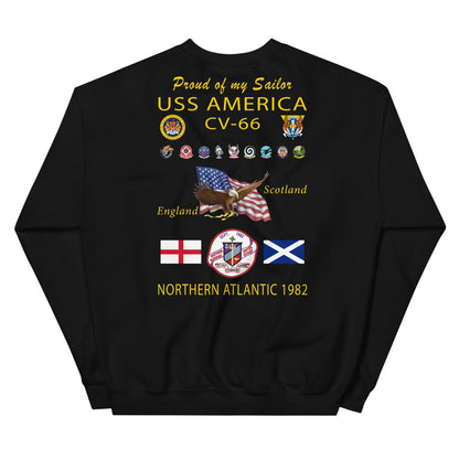 USS America (CV-66) 1982 Sweatshirt - FAMILY