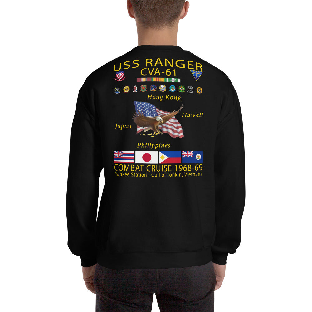 USS Ranger (CVA-61) 1968-69 Cruise Sweatshirt