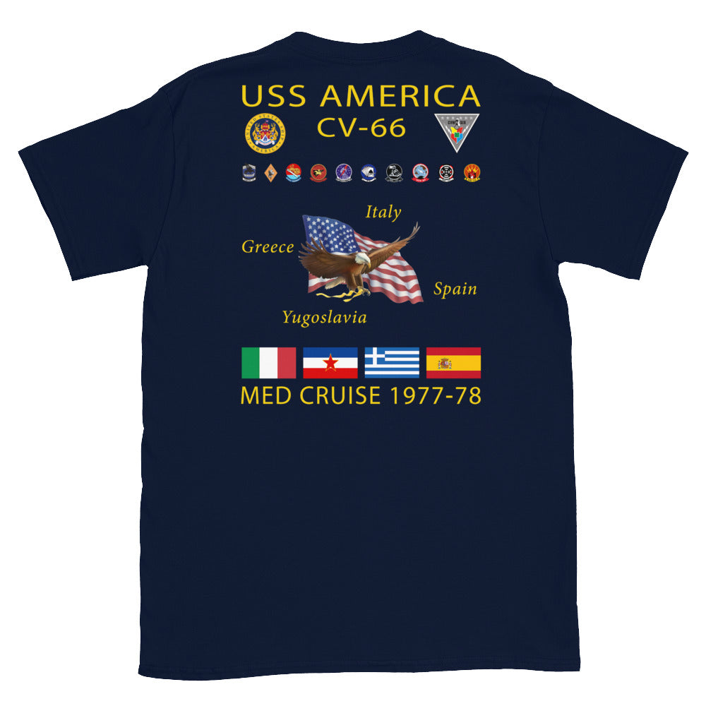 USS America (CV-66) 1977-78 Cruise Shirt