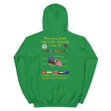 Load image into Gallery viewer, USS Carl Vinson (CVN-70) 2011-12 Cruise Hoodie - FAMILY
