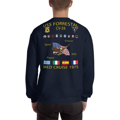 USS Forrestal (CV-59) 1975 Cruise Sweatshirt