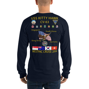 USS Kitty Hawk (CV-63) 2004 Long Sleeve Cruise Shirt
