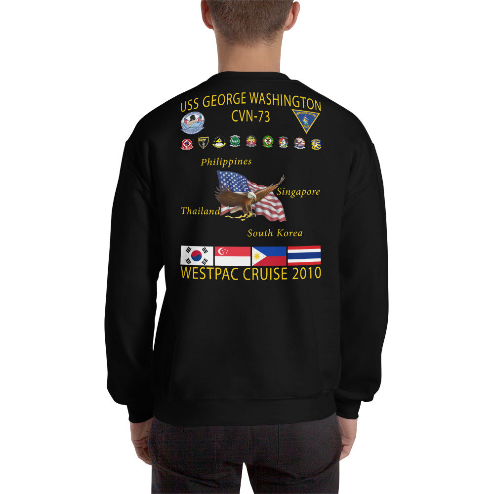 USS George Washington (CVN-73) 2010 Cruise Sweatshirt