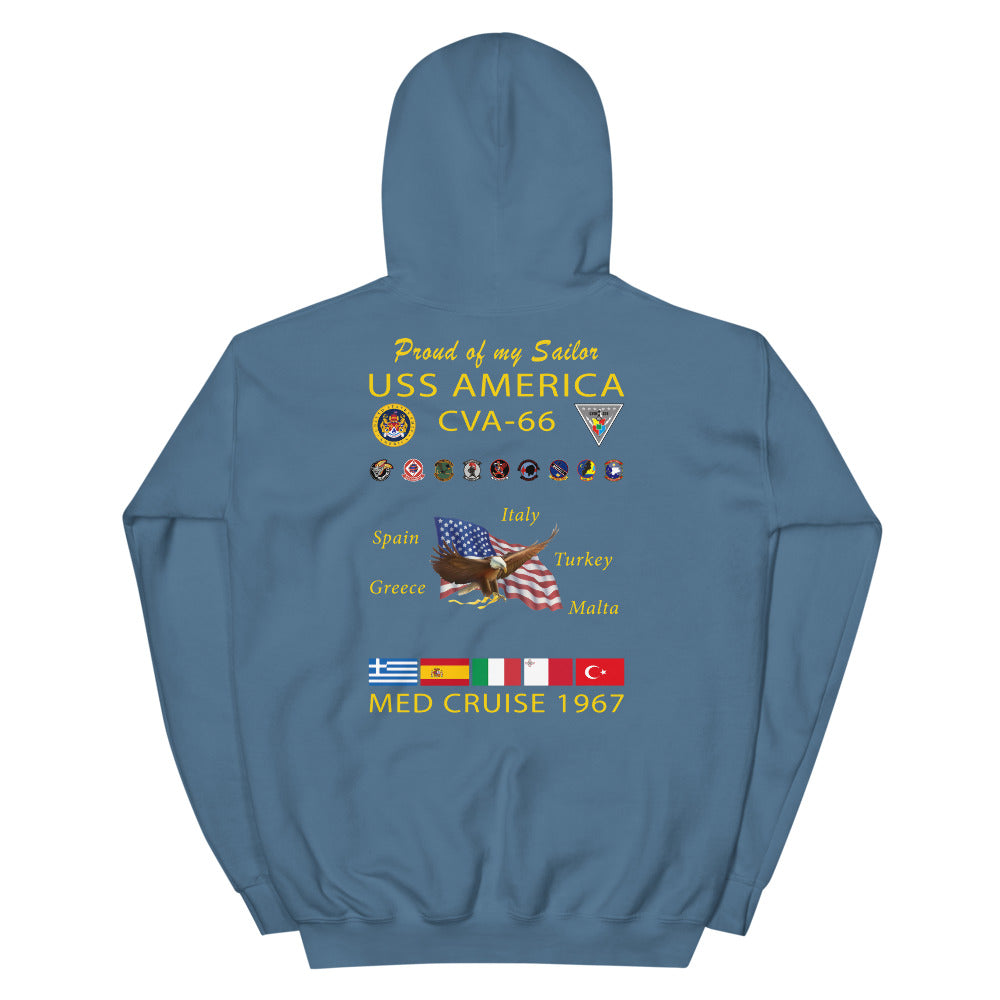 USS America (CVA-66) 1967 Cruise Hoodie - FAMILY