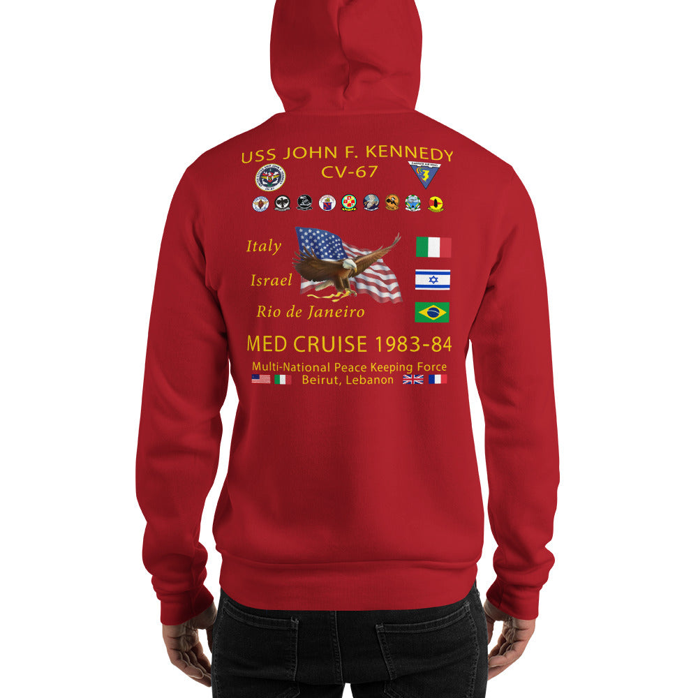 USS John F. Kennedy (CV-67) 1983-84 Cruise Hoodie