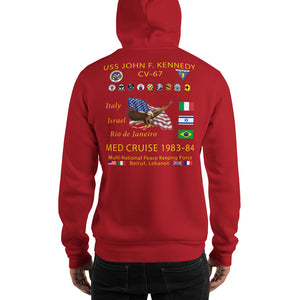 USS John F. Kennedy (CV-67) 1983-84 Cruise Hoodie