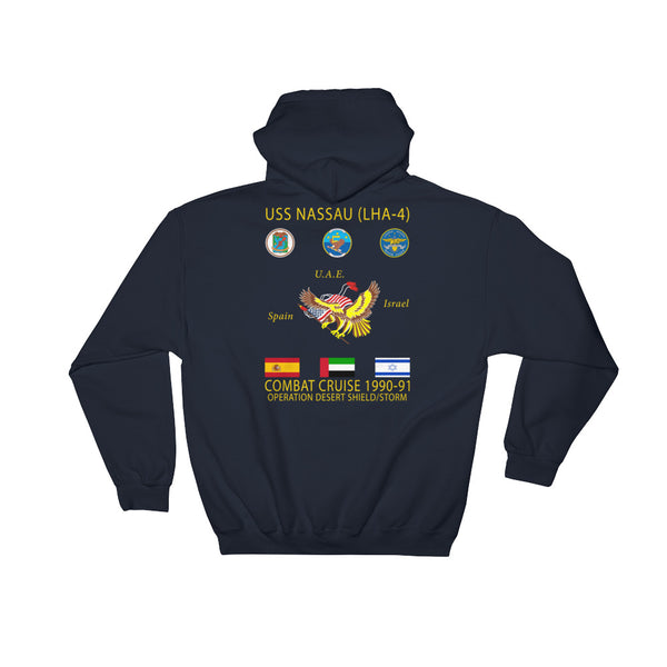 USS Nassau (LHA-4) 1990-91 Cruise Hoodie