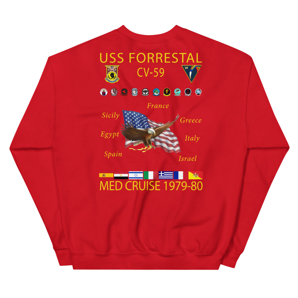 USS Forrestal (CV-59) 1979-80 Cruise Sweatshirt