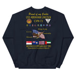 USS Abraham Lincoln (CVN-72) 1993 Cruise Sweatshirt - FAMILY