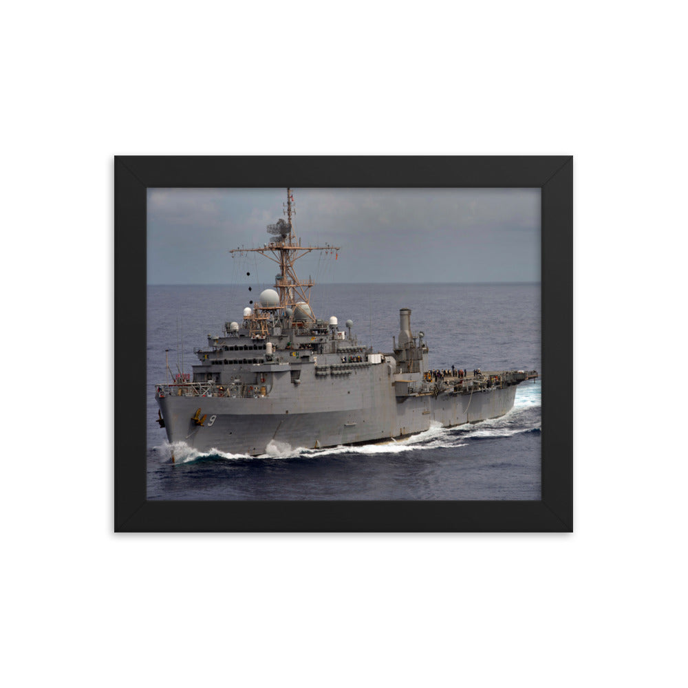 USS Denver (LPD-9) Framed Ship Photo