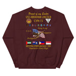 USS Abraham Lincoln (CVN-72) 1991 Cruise Sweatshirt - FAMILY