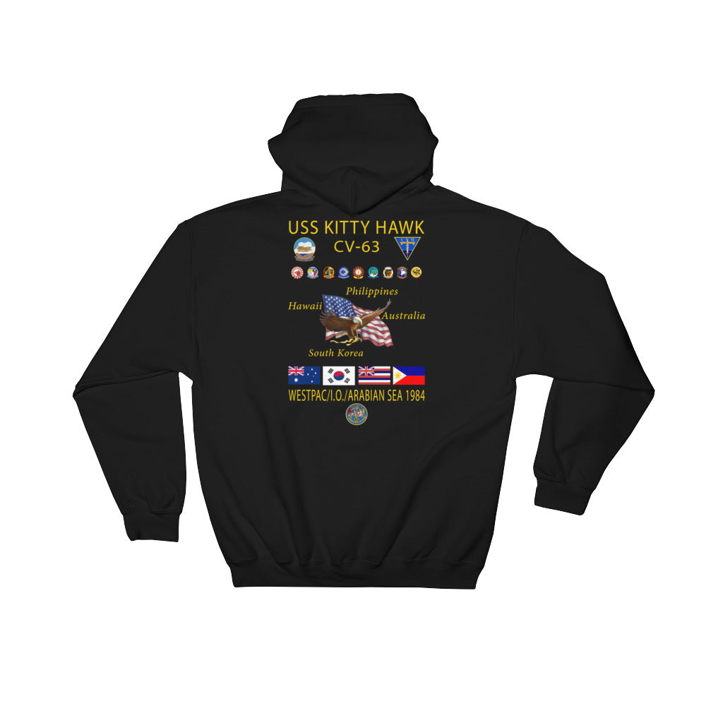 USS Kitty Hawk (CV-63) 1984 Cruise Hoodie