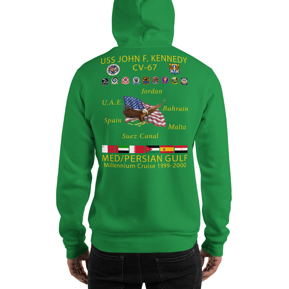 USS John F. Kennedy (CV-67) Millennium Cruise Hoodie