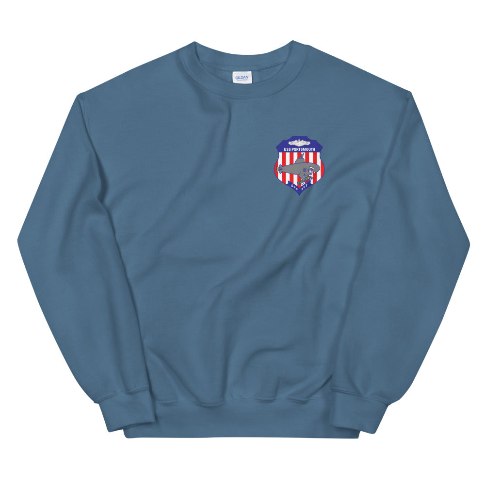 USS Portsmouth (SSN-707) Ship's Crest Sweatshirt