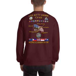 USS Kitty Hawk (CV-63) 1981 Cruise Sweatshirt