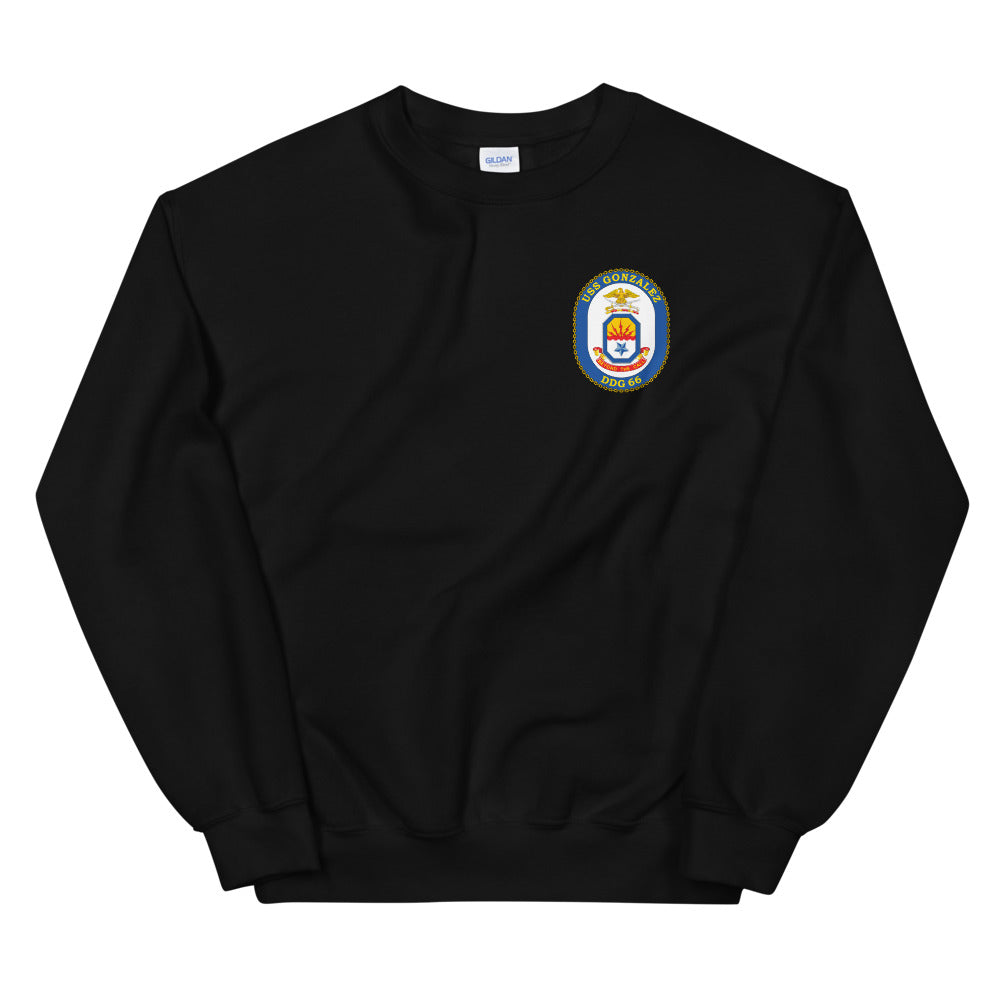 USS Gonzales (DDG-66) Ship's Crest Sweatshirt