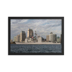 USS Mobile Bay (CG-53) Framed Ship Photo - San Diego