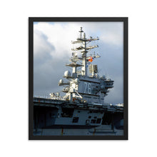 Load image into Gallery viewer, USS Ronald Reagan (CVN-76) Framed Ship&#39;s Island Photo