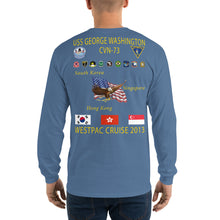 Load image into Gallery viewer, USS George Washington (CVN-73) 2013 Long Sleeve Cruise Shirt